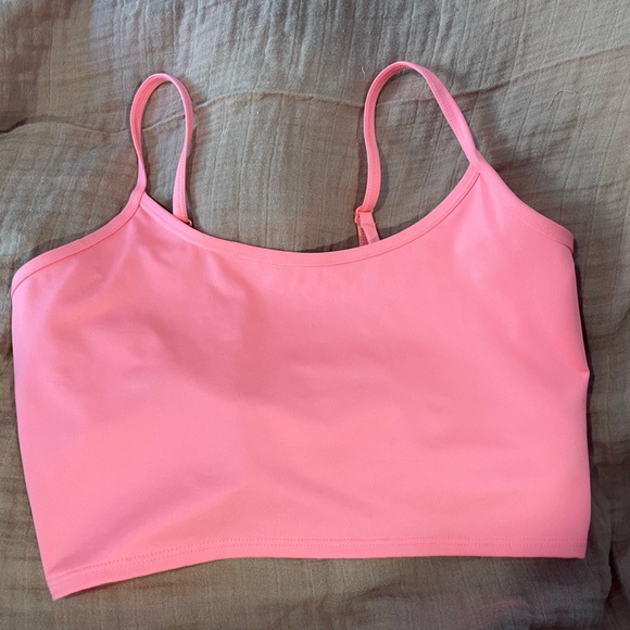 PINK Victoria's Secret Tops - Coral PINK Active Bra Crop Top M